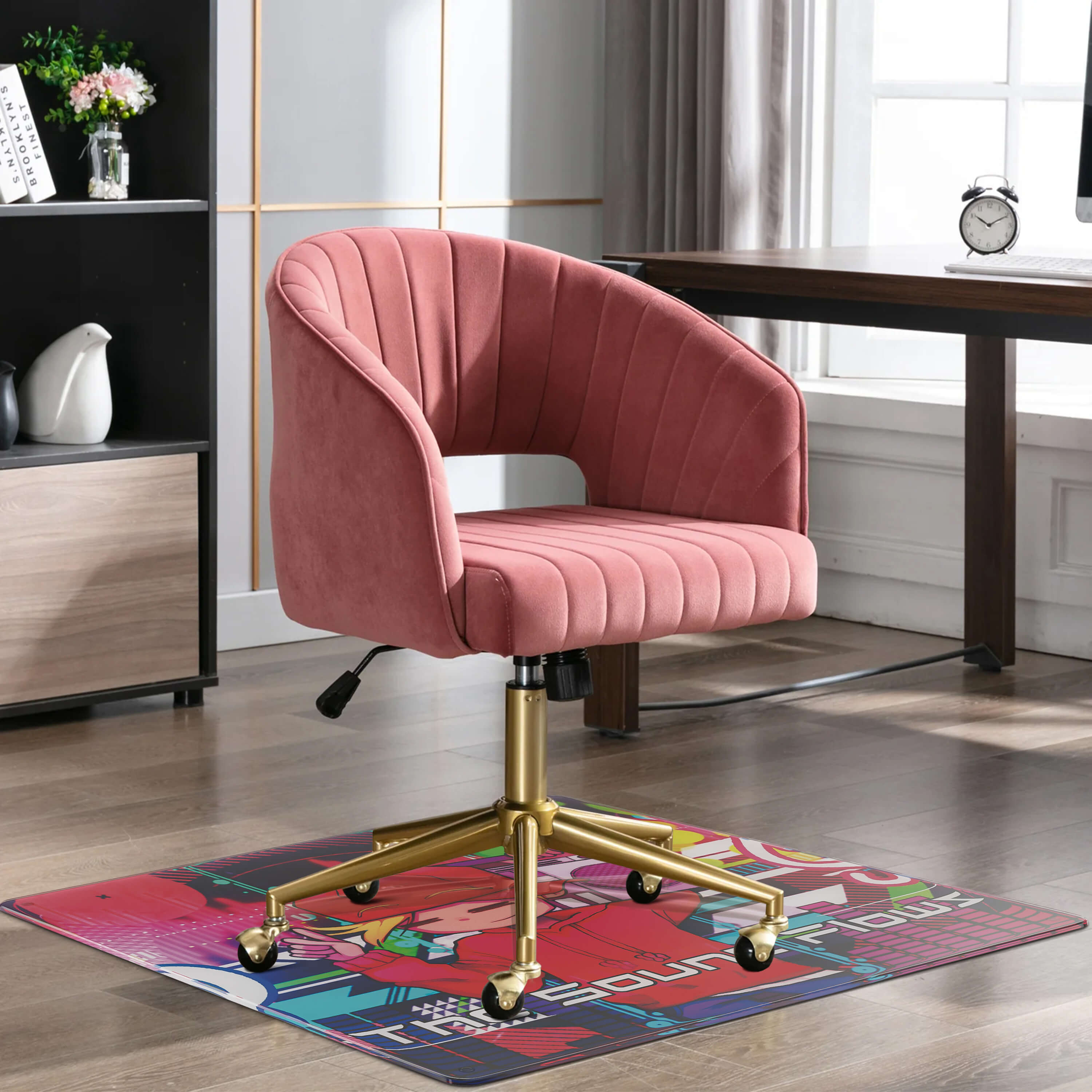 PINNKL Desk Chair mat for Carpeted Floors 2 mm Chair Mat for Hard